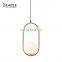 Fashion Design Indoor Home Cafe Restaurant Decoration Modern Glass Led Pendant Light