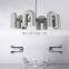 Nordic U-shaped Chandelier Metal Art Hanging Lamp for Hotel Living Room Bedroom Macaron LED Pendant Light