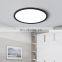 Modern simple indoor aluminum pendant light office lighting 400mm 600mm 800mm 1000mm clear round led panel pendant