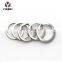 Wholesales Stainless Steel Key Accessories keyring Flat Split Ring Keychain For Bag