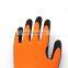 Breathable flexible nylon gloves good grip foam nitrile coated palm work gloves for construction