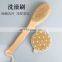 wholesale high quality bamboo dry skin body brush natural boar bristles bath brush