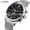 SINOBI Simple Design OEM Man Watches S9542G Chronograph Function with Calendar Window Masculine Wristwatch