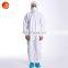 Factory direct disposable ppe coveralls with cap full body protection