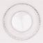 Pretty Design Round Under Clear Glass Beaded Charger Plate With Promotional Price