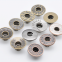17mm brass open hole single pin jeans button with logo with aluminum nail