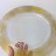 Golden Round Edge Clear Plastic Table Charger Plates Wedding Wholesale Festival Supplies Dinner Plate