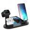 Holder Phone Popular Multifunctional 6 in1 Wireless Charger Fast Charging Dock Stand Desktop Charging Station