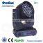 C19 moving head zoom light 360W RGBW 4IN1 Leds adjusted beam angle:8-60 degree DMX 512 Stand alone/Master/Slave/Auto