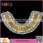 BOKA New Arrival silver plastic beads neckline,embroidery collar with sequins applique