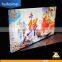 single side indoor frameless led display light box