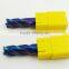 special customized coated Germany solid tungsten carbide high quality flat end mill metal milling cutter