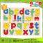 2015 colorful wooden alphabet puzzle toy intelligence wooden toy custom puzzle