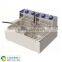 Counter Top Oil-Water Fryer with Temperature Limiter and Timer Frying Pot with Basket (SY-TF26C SUNRRY)
