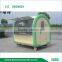 WK220C four wheel hand push food cart/food kiosk/food van/food trailer