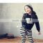 Korean style 2016 spring casual style 100% cotton tshirt boutique kids hoodies long sleeve thirst for baby girls(uk-022501)
