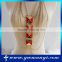 2016 New arrived China fashion jewelry body chain dress colorful gold necklace B0008