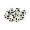 Top Quality 8mm Black Color Metal Style #2 Caystal Rhiestone Ball Shape Shape Spacer Silver Plated 10pcs Per Bag