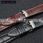 Wholsale black brown Cowhide Leather Watch Strap Adapter for 38mm 42mm Iwatch Strap For Apple Watch Band