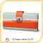 Contrast color low price ladies leather hand made wallet purse