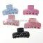 ladies fancy hair accessories korean plastic bun elegant crystal claw clip hair clip