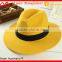Multi-colors cheap plain blank wide brim wool felt fedora hat fashion custom