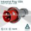 IP67 Round 4 Pins Copper High Current 125A Industrial Power Plugs