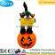 FREE SHIPPING HALLOWEEN BLACK CAT W/PUMPKIN INFLATABLE LIGHTS UP AIRBLOWN TALL