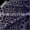 black big roulette flowers fancy lace fabric of nylon spandex lingerie lace for beautiful dress 7065