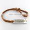 Personalized Leather Bracelets Personalized Bracelets With Engraved Alloy Charms