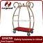 Hotel equipment copper Flower Bellman hotel moving cart
