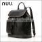 Black exquisite design strap leisure ways outdoor ladies hardware decroate leather backpack