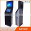 Two Monitors Coin Operated Kiosk With Printer / Coupon Printer Kiosk