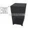 Outdoor black powder coating square shape fire pit in large size