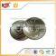 Metal silver jeans shank button