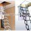 design folding loft step ladder with handrail