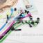 Hot Metal Zipper Earphone Fashion Headphones with 3.5mm Connector Microphone