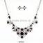 Resin flowers alloy aestheticism classical design bride italian jewelry set