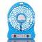 LED battery powered electronic charger fan, mini usb standing fan