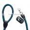Cheap Wholesale New Real Leather Nylon Dog Leash for Big Pitbul Dog