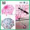 heat transparent print pipping children child pink umbrella