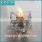 LX-Z168 Crystal glass flower design 4 four petal sweet alyssum two use candle holder