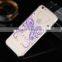 Bling Diamond Bridal Veil Girl Clear Crystals Hard Back TPU mobile Phone Case For Apple iPhone 5 5S