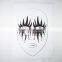 Custom Halloween clown temporary rhinestone makeup face tattoos day of death waterproof face tattoo sticker manufacturer