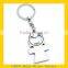 Promotional metal keychain/zinc alloy metal key chain with rhinestone