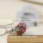 Handmade Glass Vial Pendant Necklace Colorful Crystal Beads In Tiny Glass Bottle Pendant Miniature Terrarium Necklace for Women