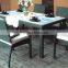hotsale stackable outdoor garden rattan wicker chair and table sets