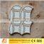 White carrara flower pattern marble mosaic tile