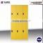 yellow electronic 2 tier steel locker