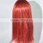 Red Full lace synthetic Long straight hair wigN304